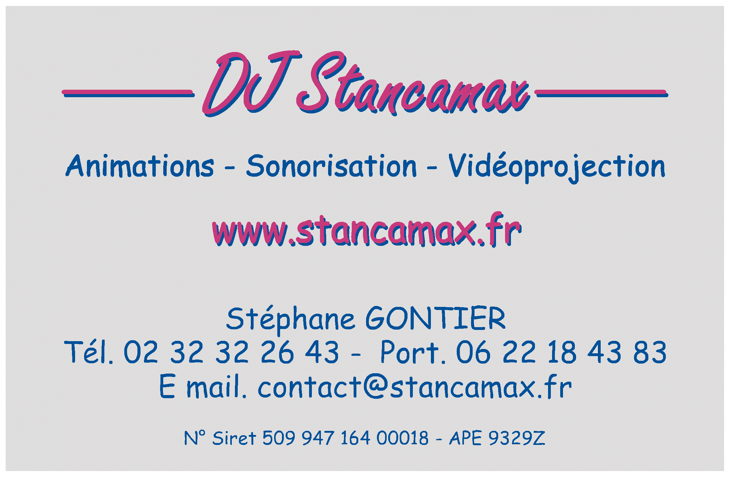 DJ Stancamax Animations Sonorisation